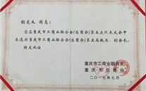 热烈祝贺云顶集团3118集团董事长张龙义 再次担任重庆市工商联（总商会）副会长